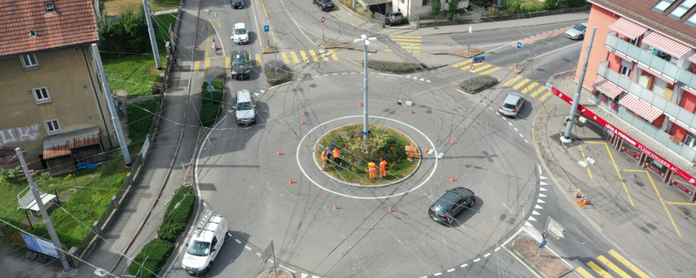 Fahrversuch in Biel